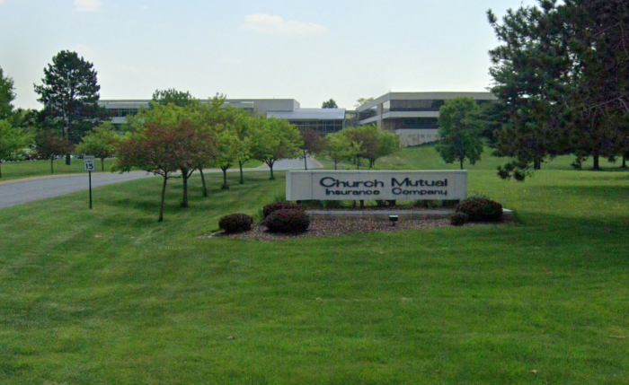 The headquarters of Church Mutual Insurance Company in Merrill, Wis.