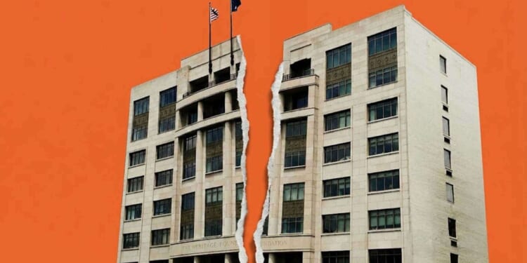 Heritage Foundation undergoes mass staff exodus as cracks open on the New Right