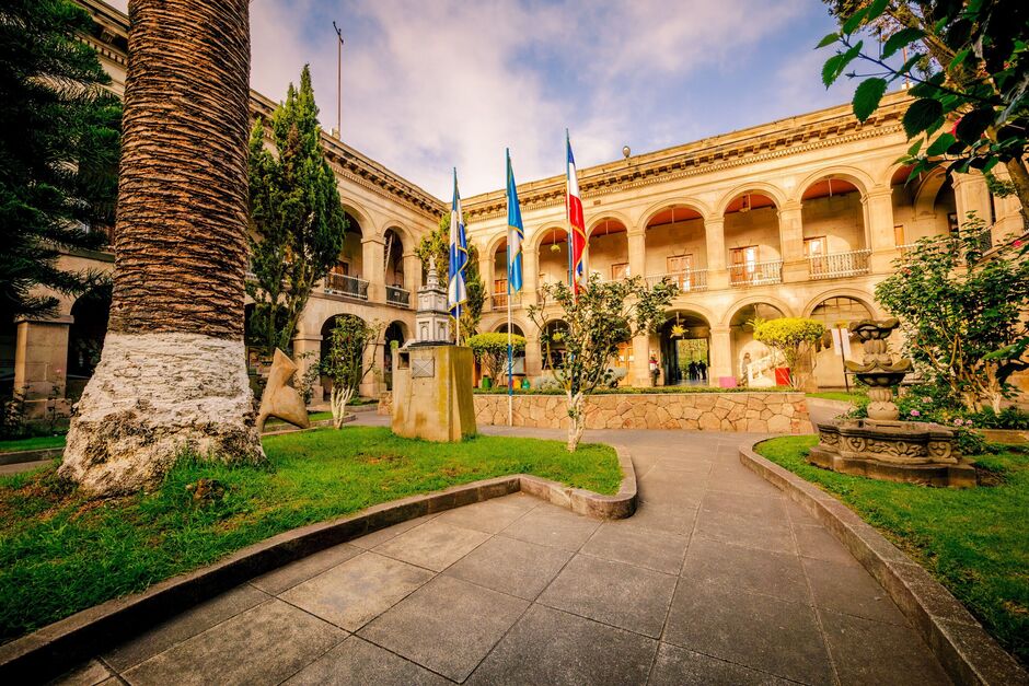 Colonial architecture of the city of Quetzaltenango.