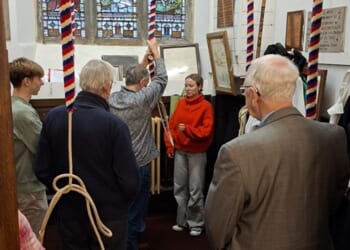 Restored bells at St Giles’s, Killamarsh, in need of a band of ringers