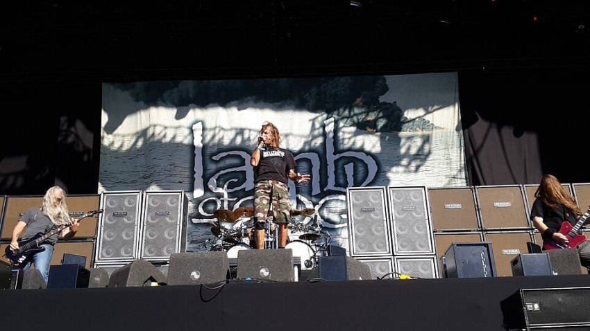 Lamb of God performs at FortaRock 2015 festival in the Netherlands.