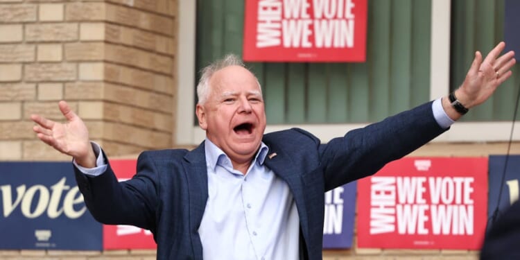 Tim Walz Is 30x More Likely To Be Charged With A Crime Than Be The Next President