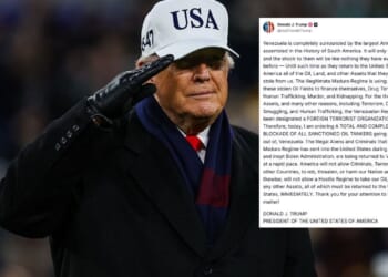 Trump Orders ‘Complete Blockade’ Of Sanctioned Oil Tankers Moving In And Out Of Venezuela