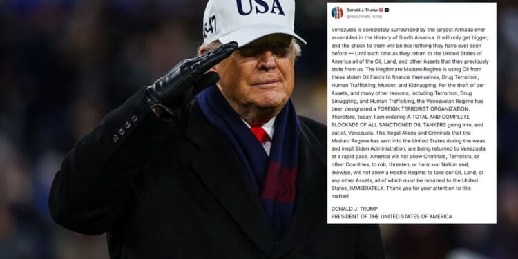 Trump Orders ‘Complete Blockade’ Of Sanctioned Oil Tankers Moving In And Out Of Venezuela