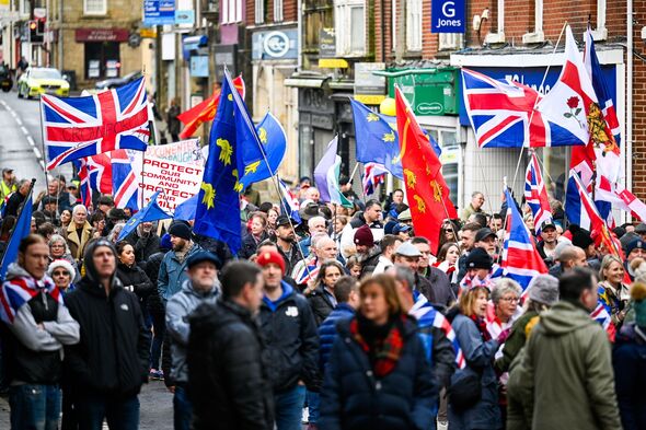 Peaceful Protest Takes Place At Crowborough Training Camp Earmarked To House Migrants