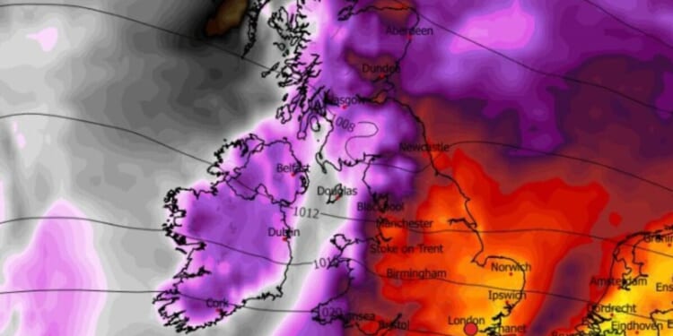 UK weather maps show exact date 7cm of snow and 63mph winds hit Britain | Weather | News