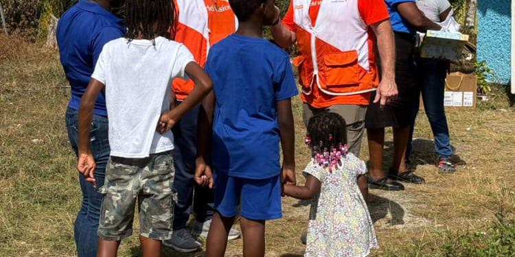 World Vision gives toys to children in hurricane-ravaged Jamaica