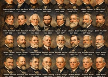 ChatGPT-Generated Poster of U.S. Presidents