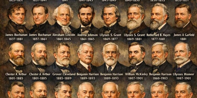 ChatGPT-Generated Poster of U.S. Presidents