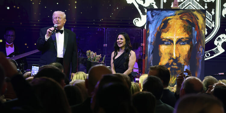 Trump auctions off Jesus painting for $2.75M during NYE party