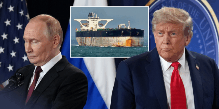 Vladimir Putin sends submarine to stop Donald Trump seizing runaway tanker as major Atlantic clash looms