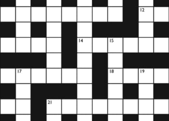 Crossword No. 1754