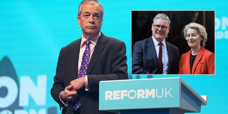 EU demands 'Farage clause' as part of Keir Starmer's reset talks forcing Britain into 'financial compensation'
