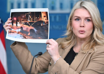 Karoline Leavitt blames Democrat officials for inflaming violence