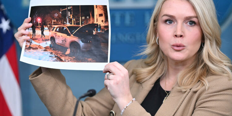 Karoline Leavitt blames Democrat officials for inflaming violence