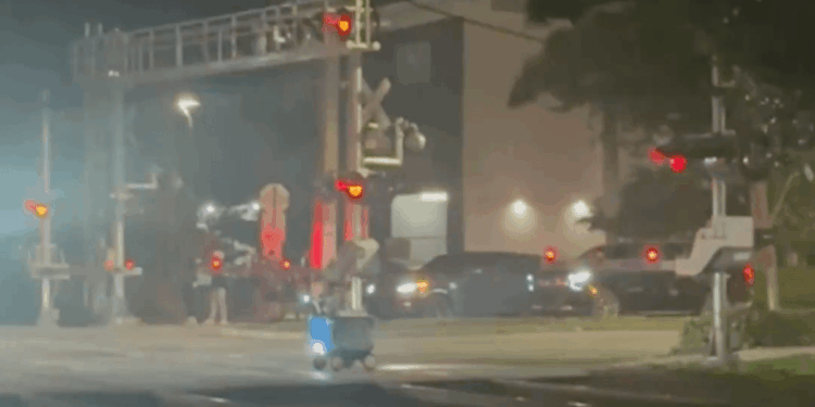 Uber Eats delivery robot smashed to pieces after being hit by commuter train travelling at full speed