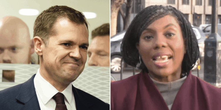 'Where he belongs!' Kemi Badenoch slams Robert Jenrick for 'rewriting history' amid Tory-Reform war