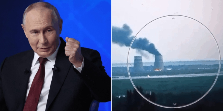 Vladimir Putin plots strike on Europe's biggest nuclear power plant