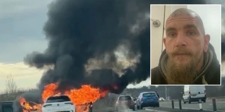 Heroic man speaks to GB News after rescuing baby from burning car seconds before it exploded