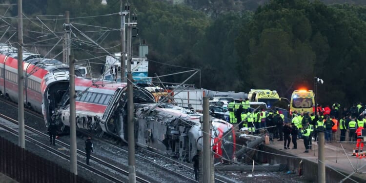 Spain train crash which killed 40 people 'caused by gap in tracks'