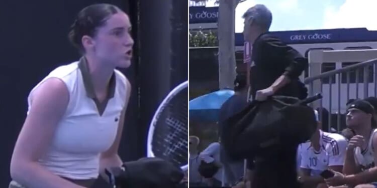 Australian Open chaos as coach storms out in middle of match as tempers boil over