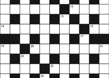 Crossword No. 1756