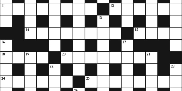 Crossword No. 1756