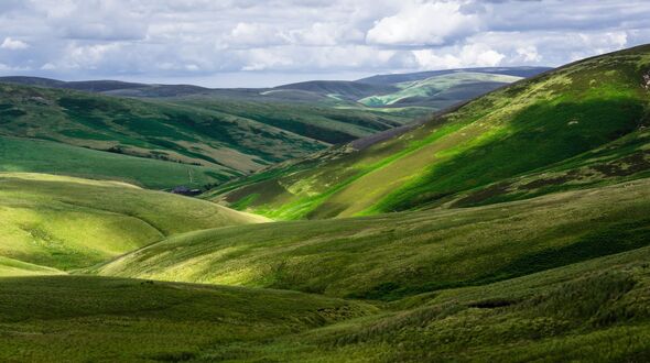 View of hills in Otterburn Ranges View of hills in Otterburn Ranges