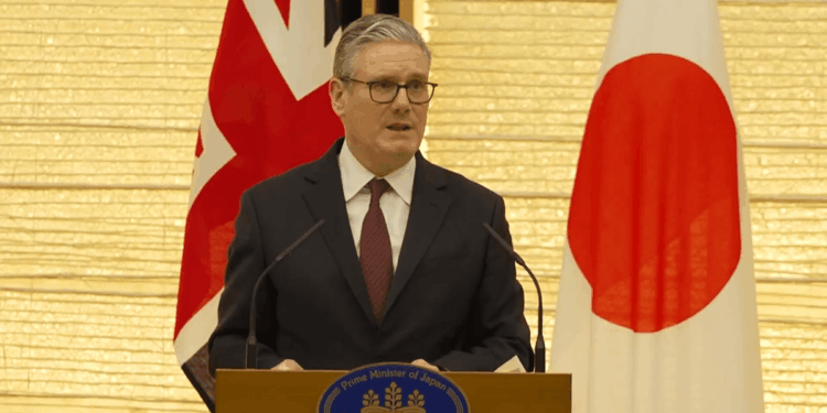 Keir Starmer touches down in Japan as PM urges 'strength and unity' amid global turmoil