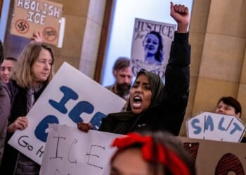 Anti-ICE Activists Storm Minnesota Capitol To Protest Outside Walz’s Office