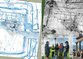 Archaeologists stunned as 'huge structure' discovered just one metre beneath Welsh park