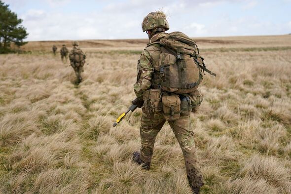 Soldiers during Exercises on Otterburn Ranges Soldiers during Exercises on Otterburn Ranges