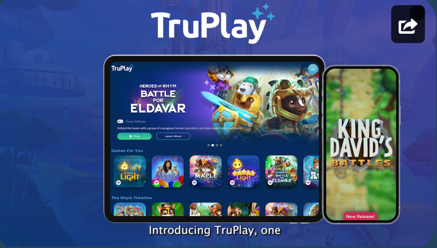  TruPlay Games is a Christian digital media company that provides Bible-based gaming content for children.