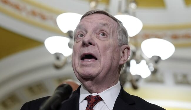 Dick Durbin Shares Fake AI Picture of Pretti Shooting on Senate Floor Because Nothing Matters – RedState