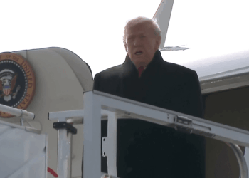 Donald Trump steps off plane as he braces for clash with world leaders