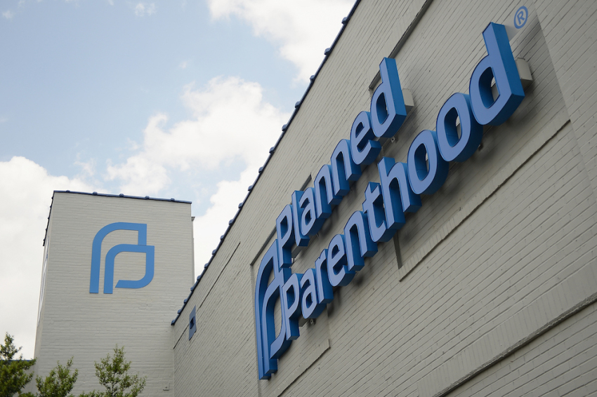 The exterior of a Planned Parenthood clinic is seen on May 28, 2019, in St Louis, Missouri. 