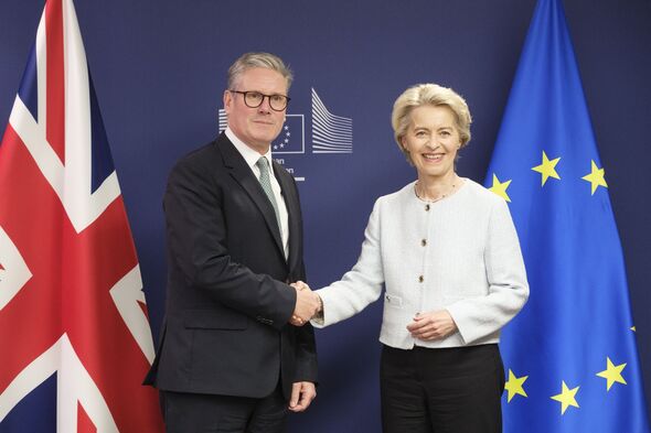 Sir Keir Starmer with Ursula von der Leyen