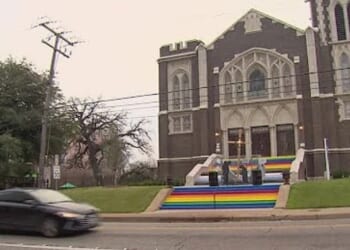 Historic Dallas UMC church gets OK to keep rainbow-painted steps