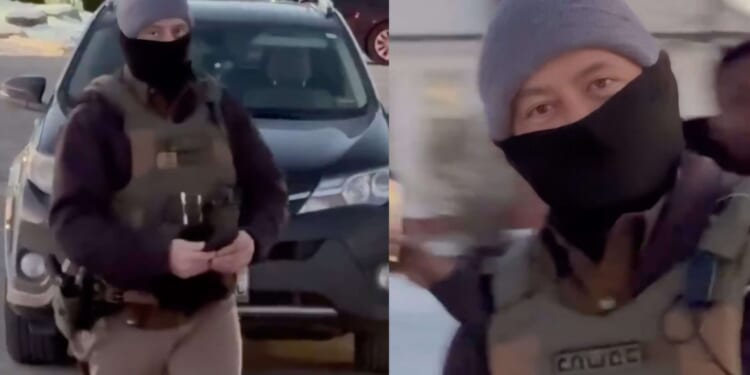 ICE agent in Maine tells observer he's going in a domestic terrorist database