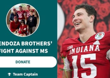 Indiana’s Heisman QB Fernando Mendoza Fights For Wins On The Field While Leading The Fight Against MS