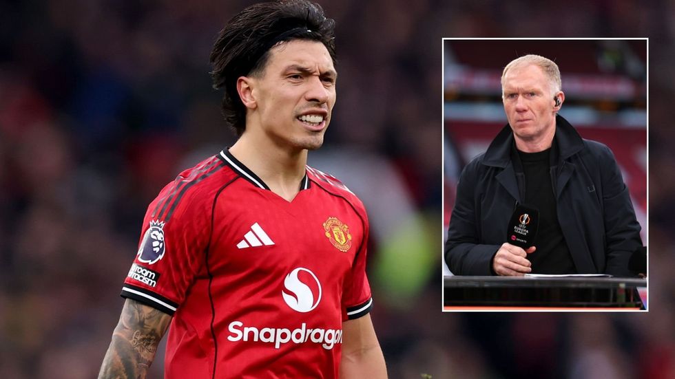 Lisandro Martinez has issued a bold challenge to Paul Scholes, inviting the Manchester United legend to settle their differences in person after the former midfielder ridiculed his stature ahead of the Manchester derby