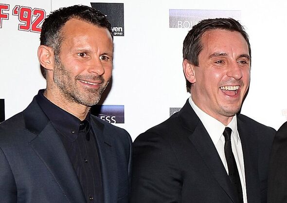 L-R: Ryan Giggs and Gary Neville