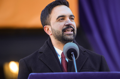 New York City Mayor Zohran Mamdani speaks at his ceremonial inauguration at City Hall on Jan. 1, 2026. Mamdani was officially sworn in at midnight by New York Attorney General Letitia James at the Old City Hall subway station in a private ceremony. 