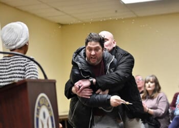 Man Rushes Ilhan Omar At Town Hall, Sprays Her With Unknown Liquid