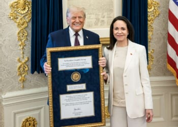María Corina Machado gifts Trump her Nobel Peace Prize during D.C. visit