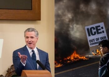 Months After Violent Riots, Newsom Claims That ‘California Cooperates With ICE’