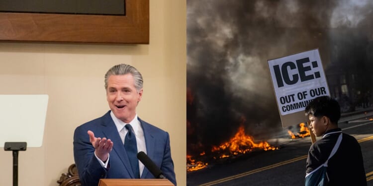 Months After Violent Riots, Newsom Claims That ‘California Cooperates With ICE’