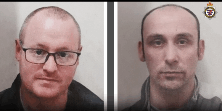 Murderer at large as police launch manhunt for two prisoners after New Year’s Day absconsion