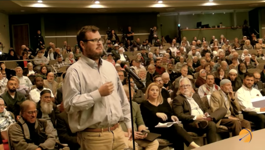 Residents gather at a Broken Arrow City Council meeting in Oklahoma on Jan. 12, 2026.