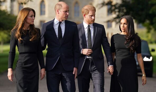 Prince William and Princess Catherine with the Sussexes